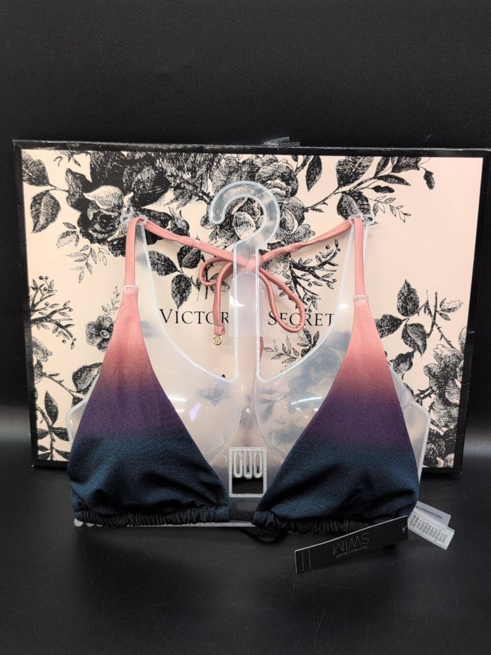 Victoria's Secret Swim Archives Sunset Ombré Triangle Bikini Top Small NWT